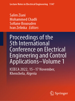 cover image of Proceedings of the 5th International Conference on Electrical Engineering and Control Applications–Volume 1